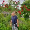 Bei Erwin Eckl, dem ersten Vorsitzenden des Kleingartenvereins in Stadtbergen, blühen bereits die Rosen.