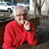 Die inzwischen 76-jährige Magdalene Dietrich bei einem Aufenthalt in Wertingen. 