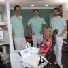 Die bisherige Stammbesetzung der Zahnarztpraxis Dr. Lex in Untermeitingen (von links): Dr. Rüdiger Lex, Dr. Marcel Lex, Antje Lex und Dr. Jonathan Eberlein.
