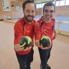 Jakob Kraus und Markus Schwab vom TSV Gersthofen holten sich im Doppel den ersten Meistertitel der neuen Boccia-Saison. 