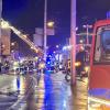 Wegen des Feuerwehreinsatzes in Oberhausen in der Nacht auf Donnerstag war der Bereich an der Wertachbrücke gesperrt.