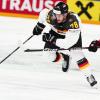 Deutschlands Nico Sturm ist nicht nur auf dem Eis eine Führungsfigur in der deutschen Mannschaft. Gegen Lettland soll der 29-Jährige wieder stürmen. 