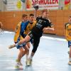 Lukas Schmeer und die A-Junioren des TSV Friedberg (hier gegen den TSV Schwabmünchen) qualifizierten sich in der heimischen Halle für die nächste Runde zur Regionalliga. Foto: Christian Kolbert