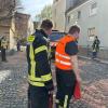 Ein Müllfahrzeug verursacht riesige Ölspur durch die Altstadt! Berufsfeuerwehr und Polizei hatten allerhand zu tun!