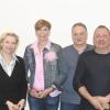 Wurden mit der „silbernen Rose“ des Obst- und Gartenbauvereins Thierhaupten ausgezeichnet Katja Werner, Doris Molz, Peter Hörmann und Christian Draxler (von links nach rechts). 