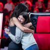 Einmal strahlen bitte: Die zehnjährige Affingerin Rosa Wonnenberg (rechts) hat bei "The Voice Kids" die "Blind Auditions" überstanden und ist jetzt im Team von Lena Meyer-Landrut.