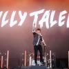 Benjamin Kowalewicz, Sänger der kanadischen Rockband Band Billy Talent, steht beim Open-Air-Festival "Rock im Park" auf der Bühne.