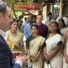 Hubertus Heil, Bundesminister für Arbeit und Soziales, spricht im Goethe-Zentrum mit Deutsch-Lehrerinnen. Minister Heil ist in Indien, um für Deutschland als attraktives Einwanderungsziel für Fachkräfte zu werben. 
