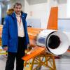 Bayerns Ministerpräsident Markus Söder kürzlich in Schweden im Weltraumzentrum Esrange. Dort testen bayerische Firmen Teile von Raketen fürs All.