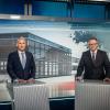 Das TV-Duell der Spitzenkandidaten für die Landtagswahl in Thüringen: Björn Höcke (AfD, l.) und Mario Voigt (CDU).