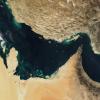 Der Persische Golf, die Straße von Hormus und der Golf von Oman in einer, von der NASA zur Verfügung gestellten, Satellitenaufnahme.