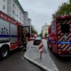 Die Berufsfeuerwehr Augsburg wurde zu einem Brand in einem Mehrfamilienhaus im Hochfeld gerufen.