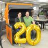 Monika und Stefan Herdelt freuen sich über den 20. Geburtstag ihres Fachgeschäftes in Gersthofen.