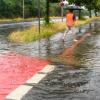 Durch die starken Regenfälle in diesem Jahr standen auch im Landkreis Aichach-Friedberg immer wieder Straßen unter Wasser.