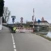 Der Geh- und Radweg entlang der Donau unter der Gänstorbrücke ist auf Neu-Ulmer Seite wieder gesperrt.