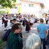 Nach dem Festzug spielte der Musikverein Wasserburg die Gäste am Eingang des
Frühlingsfestes zum Festzelt.