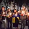 130 Menschen sind in Dillingen zusammengekommen, um für den Frieden auf der Welt zu beten.