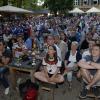 Das erste Public Viewing im Riegele Biergarten in der Frölichstraße gab es zur WM 2014.