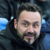 Roberto De Zerbi, Trainer von Brighton and Hove Albion, sitzt vor dem Premier-League-Spiel im Amex Stadion.