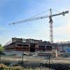 Auf der Baustelle für das neue Gebäude des Betriebshofs in Wertingen geht es voran.