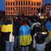 Zwei Jahre sind seit dem Angriff Russlands auf die Ukraine vergangen. Dazu fand Samstagabend eine Kundgebung auf dem Rathausplatz in Augsburg statt.