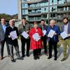 Unser Bild zeigt von links Frank Niederbühl (Geschäftsführer Klinikum Garmisch-Partenkirchen), Sebastian Kramer (Geschäftsführer ZugspitzRegion), Anton Speer (Landrat Garmisch-Partenkirchen), Andrea Jochner-Weiß (Landrätin Weilheim-Schongau), Hannes Sörgel (GesundheitsregionPLUS GAP), Hans-Jörg Zahler (Vorsitzender GesundheitsregionPLUS GAP), Benedikt Wiedemann (GesundheitsregionPLUS Weilheim-Schongau).
