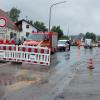 Die anhaltenden Regenfälle sorgen im Landkreis Aichach-Friedberg für Überschwemmungen. Feuerwehren sind im Dauereinsatz.