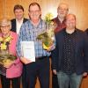 Ehrende und Geehrte beim Obst- und Gartenbauverein Meitingen (von links): Günther Wolff, Heidi Mittring, Bürgermeister Michael Higl, Alois Noebauer, Anton Lukasch, Uli Haid und Georg Eberle.