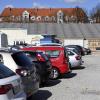 Der Aufbau für den Augsburger Osterplärrer läuft. Ab Montag nächster Woche stehen keine Parkplätze mehr zur Verfügung.                          