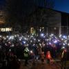 Ein Lichtermeer für Demokratie fand vor einigen Wochen auch in Meitingen statt. 