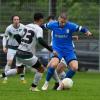 Dominik Wohnlich (rechts) schoss die SSV Glött mit zwei Toren zum Derbysieg bei der FCG-U23 (links Paul Neubieser). 