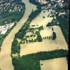 Brandl, Freibad und VfR-Platz standen 1999 unter Wasser. Der Bereich bleibt weiter als Retentionsraum ungeschützt.