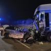 Bei dem Unfall nahe Friedheim südlich von Landsberg prallte ein Pkw gegen einen Lastwagen. Der 31-jährige Autofahrer verstarb noch am Unfallort. 