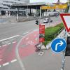 Am Ehinger Tor in Ulm kam es zu einem Unfall mit einem Radfahrer. Wegen eines Stromausfalls war die Ampel ausgefallen.