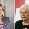 Eva Maria Welskop-Deffaa (links) ist Präsidentin der Caritas. Gerda Hasselfeldt ist Präsidentin des Deutschen Roten Kreuzes (DRK).
