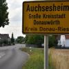 Auf der Mertinger Straße in Auchsesheim hat ein Autofahrer einen Unfall verursacht, sich aber nicht weiter darum gekümmert.