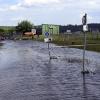 Wegen des Hochwassers musste der Flugbetrieb am Augsburger Flughafen im Juni 2024 mehrere Tage lang eingestellt werden. 