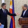 US-Außenminister Antony Blinken und der philippinische Außenminister Enrique Manalo: Die USA sichern den Philippinen angesichts zunehmender Spannungen mit China anhaltende Unterstützung zu.