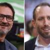 FCA-Präsident Markus Krapf (links) und FCA-Geschäftsführer Michael Ströll nehmen zu brisanten Themen abseits des sportlichen Geschehens Stellung. 