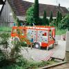 Auf dem neuen Kinderspielplatz in Nordholz gibt es sogar ein Spielgerät in Form eines Feuerwehrautos.