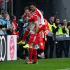 Leon Goretzka und Serge Gnabry trugen sich beim 8:1 gegen Mainz in die Torschützenliste des FC Bayern ein.