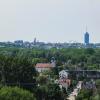 Vom Müllberg hat man einen tollen Blick auf die Augsburger Skyline. 