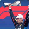 Red-Bull-Pilot Max Verstappen feiert seinen Sieg beim Grand Prix von Kanada.