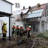 Im Burgheimer Ortsteil Wengen ist Donnerstagfrüh gegen 8 Uhr ein Feuer in einem Einfamilienhaus ausgebrochen. 