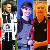Wer wird „Sportstar des Monats“ im Februar? Die Nominierten (von links) Celina Kränzle, Leo Scienza, Antonia Back, Konstantinos Filippopoulos und Lea Peukert.