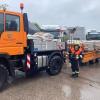 In Bergheim wurden ab Samstagvormittag Sandsäcke für den gesamten Landkreis befüllt und mit Lkw in die Region transportiert.