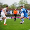 Yannick Glessing (blaues Trikot) blieb im Pokal ohne Torerfolg. 