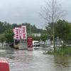 Die Rewe-Filiale in Ichenhausen wurde vom Jahrhunderthochwasser im Juni schwer getroffen. Das Wasser stand dort meterhoch.