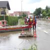 In Oberach waren beim Juni-Hochwasser Teile des Ortes nur mit dem Boot erreichbar. 