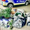 Eine Aufzuchtanlage für Cannabispflanzen und andere Gegenstände hat die Polizei in einer Wohnung im Bereich der Monheimer Alb sichergestellt.